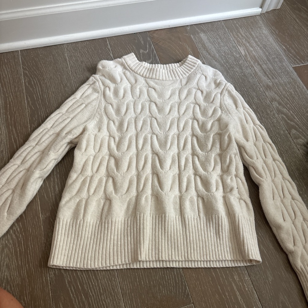 a new day Ivory Cable Knit Sweater